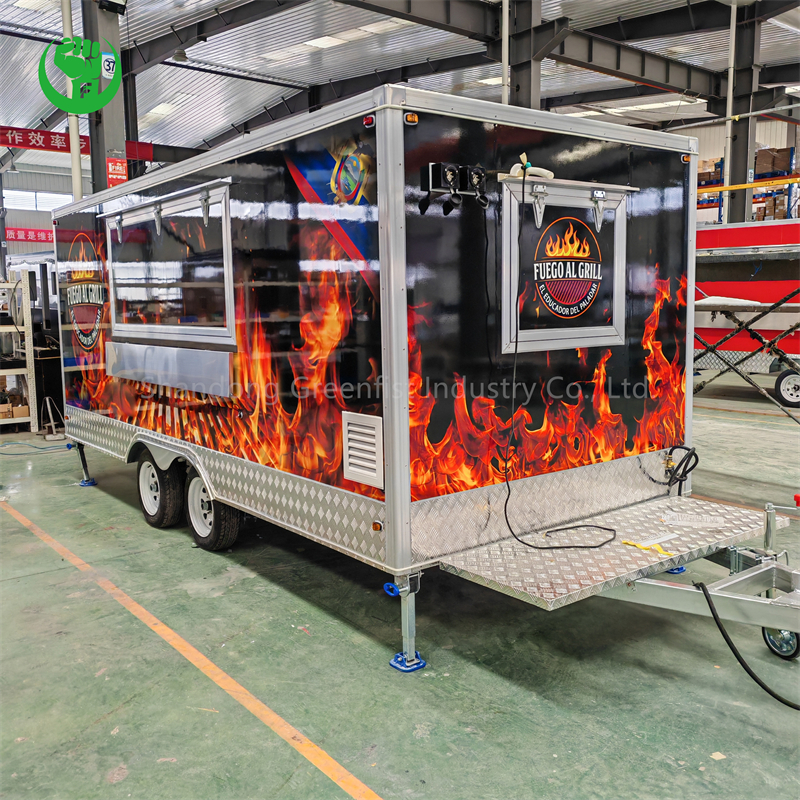 Barbecue Trailer Multifunction for Retail Food Trailer Roasted Chicken - 图片 2