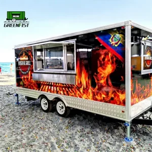 Enclosed Mobile Food Trailer DOT Certified For USA Market