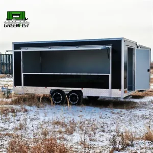 16FT Composite Board Material Mobile Food Trailer with Optional Equipment and Stickers Rust Resistant Outdoor Use