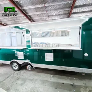 18ft Food Trailer Concession Fast Mobile Food Truck Full Kitchen Equipment for Juice Beer Catering