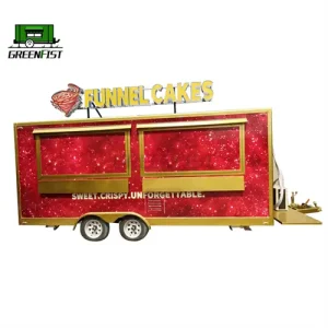 16FT Mobile Food Trailer Burner Stove Rust Resistant for Outdoor Fast Food BBQ Snack Hotdog Customized Capacity