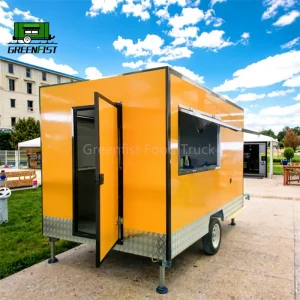 New 12-foot portable hamburger trailer, a must-have for summer