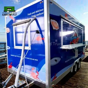 Seafood Buffet Food Trucks for Sale in China Cargo Concession Trailer Coffee Trailer Food Truck Restaurant Mobile