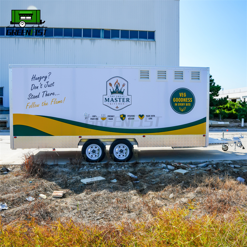 16ft Full Statement Food Truck Bakery Vending Cart Mobile With Equipment Food Truck for Sale Food Truck Pizza - Image 4